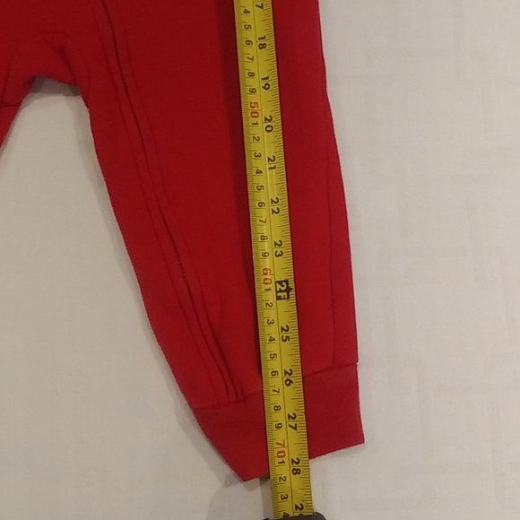 Red Oshkosh One Piece Sweat suit Romper Size 24 M - Picture 5 of 10